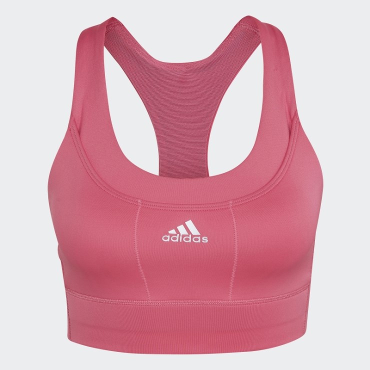Sujetador Deportivo De Soporte Medio Con Bolsillo Adidas Magenta