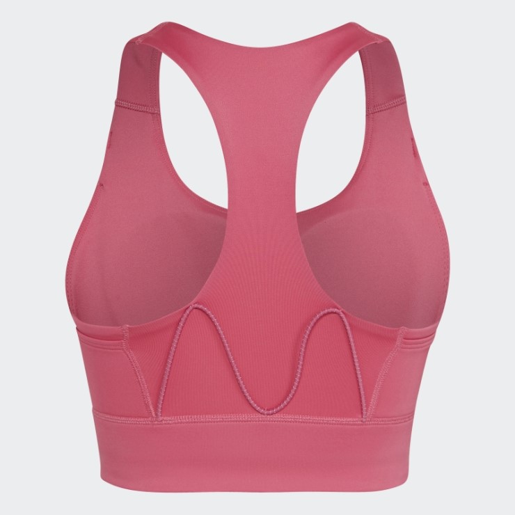 Sujetador Deportivo De Soporte Medio Con Bolsillo Adidas Magenta