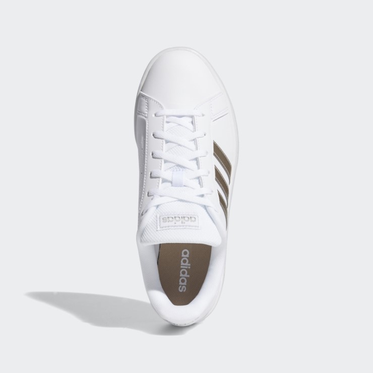 Zapatillas Adidas Grand Court Base Platino Metalizado