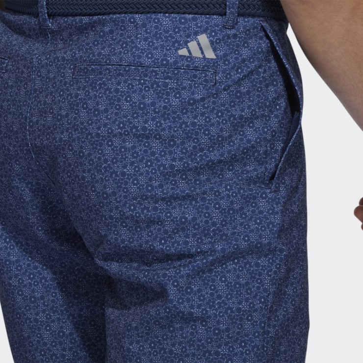 Pantalones Cortos De Golf Estampados De Nueve Pulgadas Ultimate365 Azul Marino Adidas