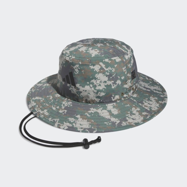 Sombrero De Ala Ancha Con Estampado De Camuflaje Adidas