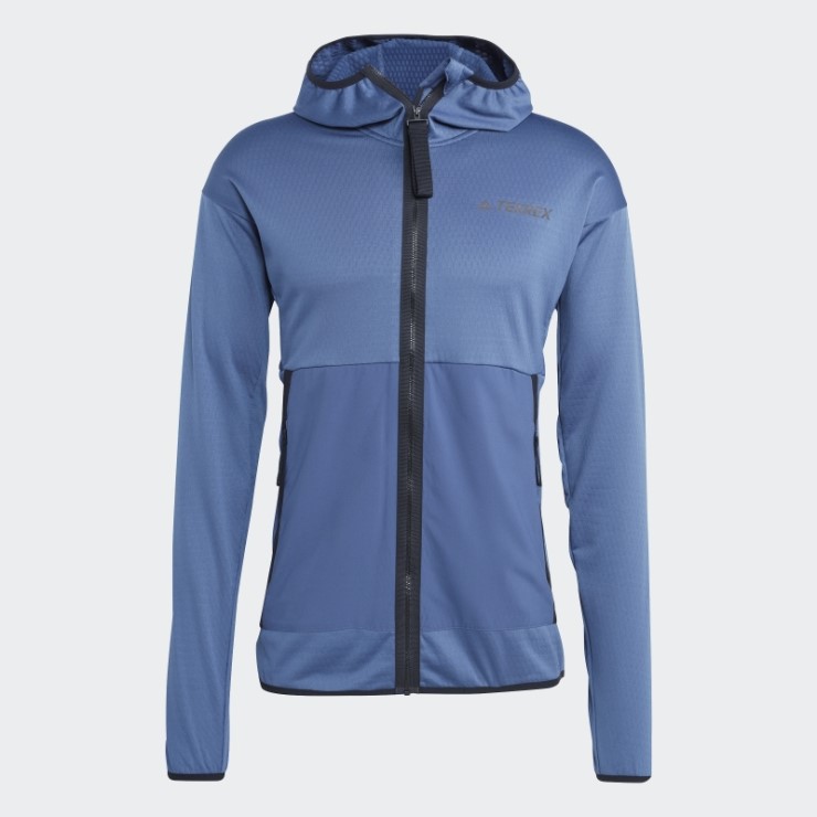 Acero Adidas Terrex Tech Flooce Light Chaqueta De Senderismo Con Capucha