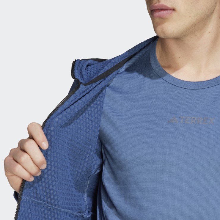 Acero Adidas Terrex Tech Flooce Light Chaqueta De Senderismo Con Capucha