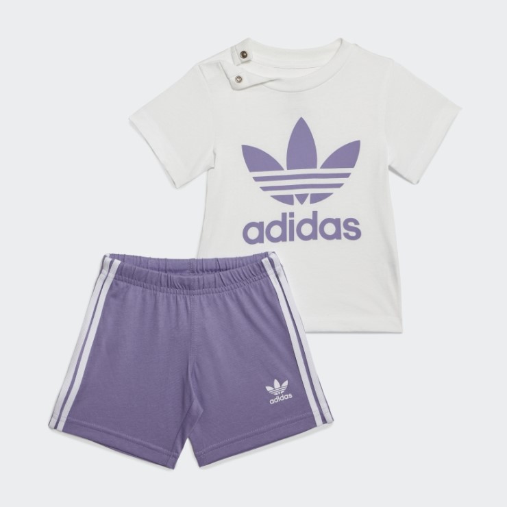 Conjunto Camiseta Trifolio Adidas Lila