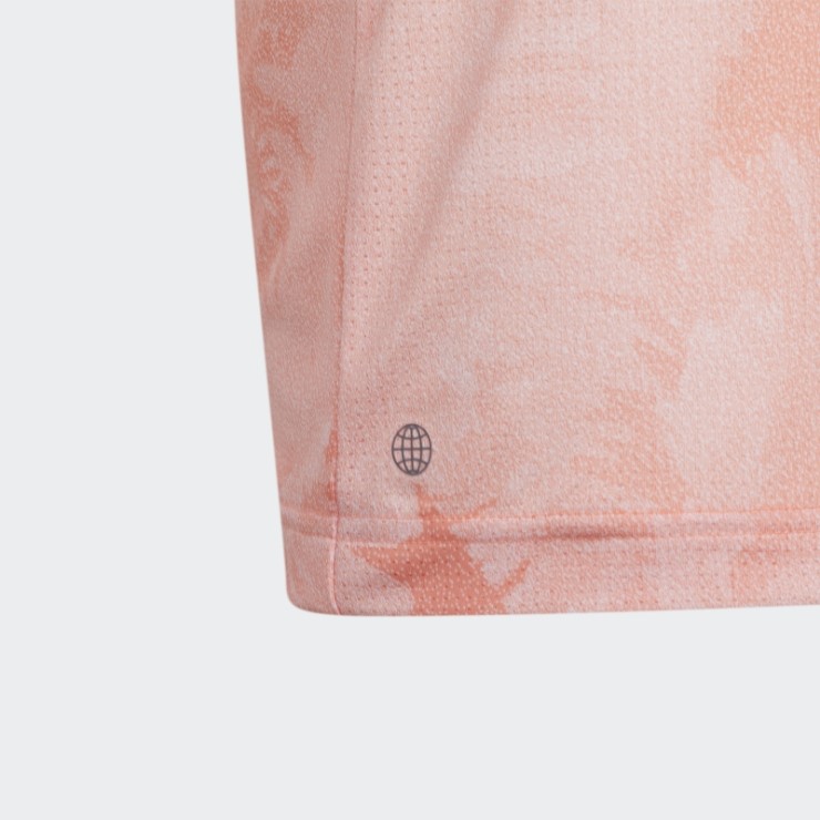 Polo Adidas Flower Mesh Coral