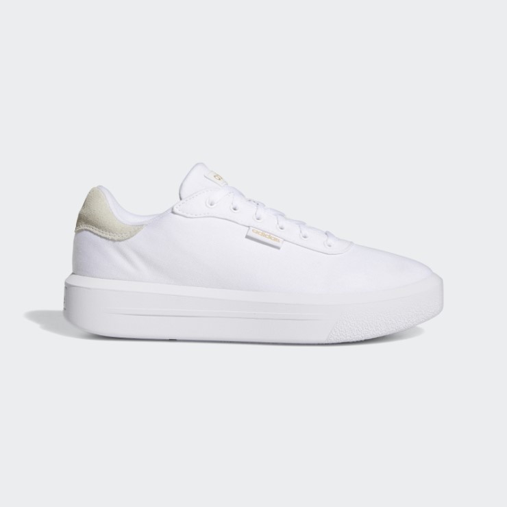 Adidas Court Plataforma Cln Zapatos Blanco