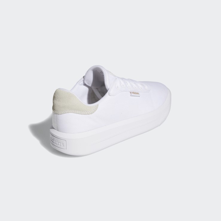 Adidas Court Plataforma Cln Zapatos Blanco