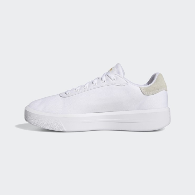 Adidas Court Plataforma Cln Zapatos Blanco