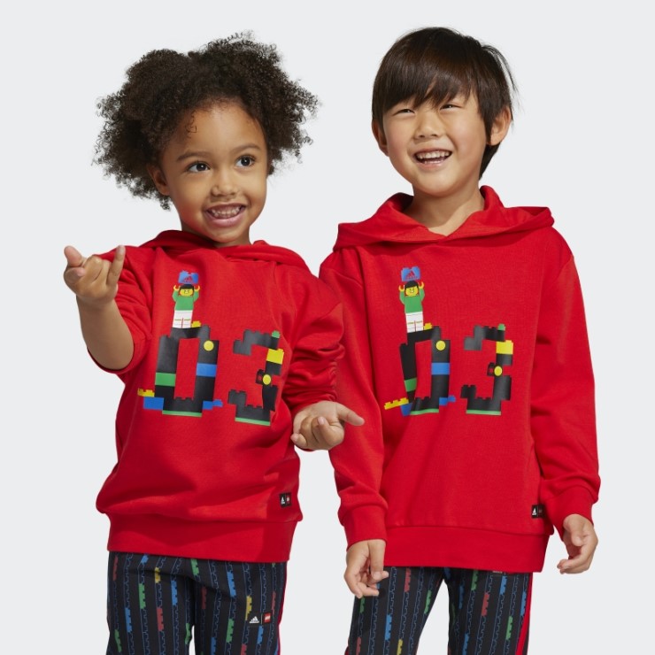Sudadera Adidas X Classic Lego Roja Caliente