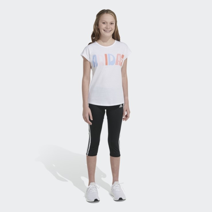 Camiseta Manga Corta Adidas Blanca