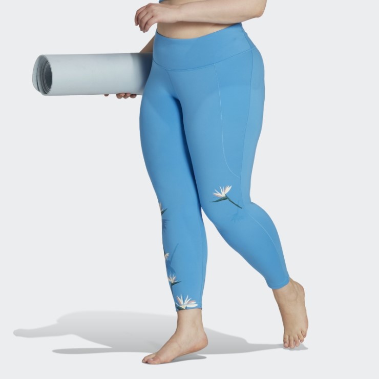 Azul Adidas Thebe Magugu 7/8 Leggings De Estudio (talla Grande)