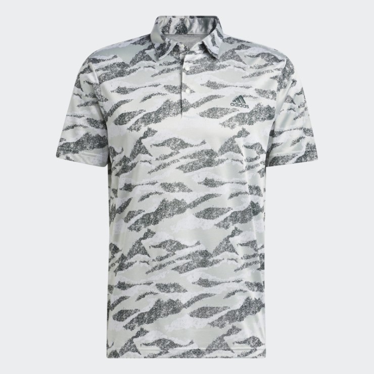 Polo Con Estampado De Horizonte Verde Adidas