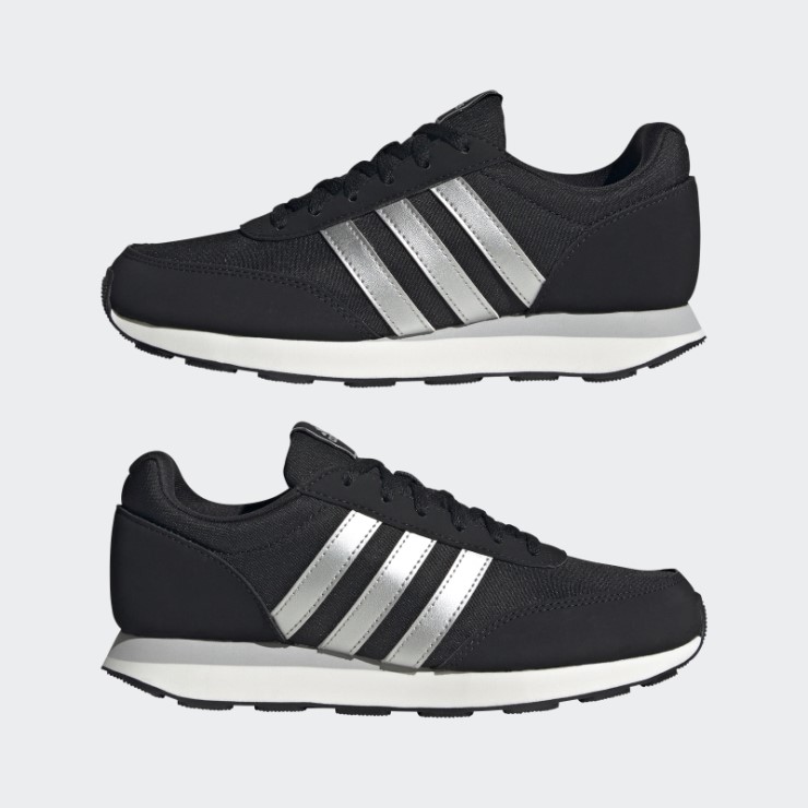 Negro Adidas Run 60s 3.0 Estilo De Vida Zapatos Para Correr