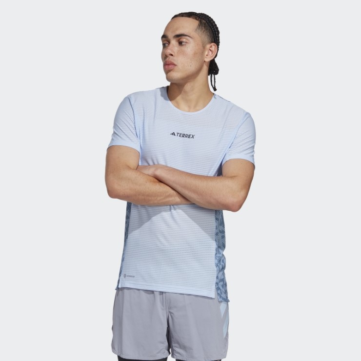 Adidas Terrex Agravic Pro Trail Running Camiseta Azul Amanecer