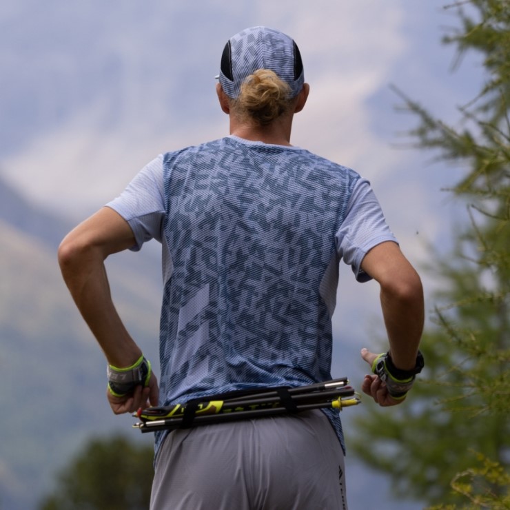 Camiseta Terrex Agravic Pro Trail Running Adidas Azul Amanecer