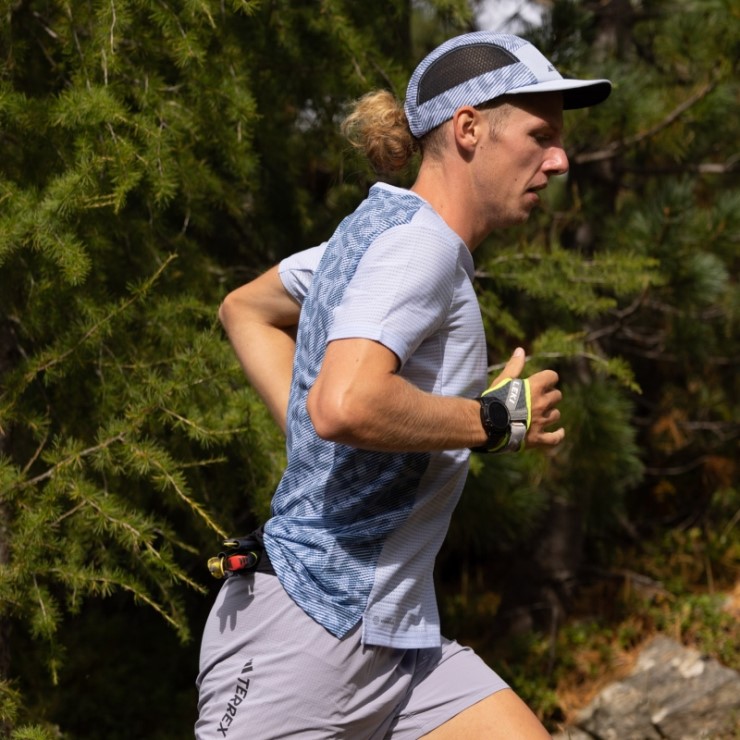 Camiseta Terrex Agravic Pro Trail Running Adidas Azul Amanecer