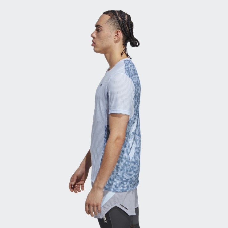 Camiseta Terrex Agravic Pro Trail Running Adidas Azul Amanecer