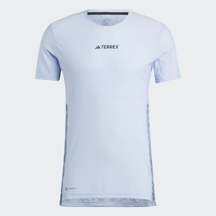 Camiseta Terrex Agravic Pro Trail Running Adidas Azul Amanecer