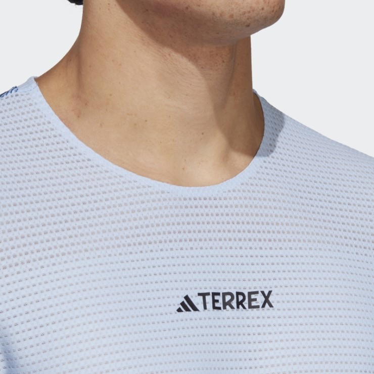 Camiseta Terrex Agravic Pro Trail Running Adidas Azul Amanecer