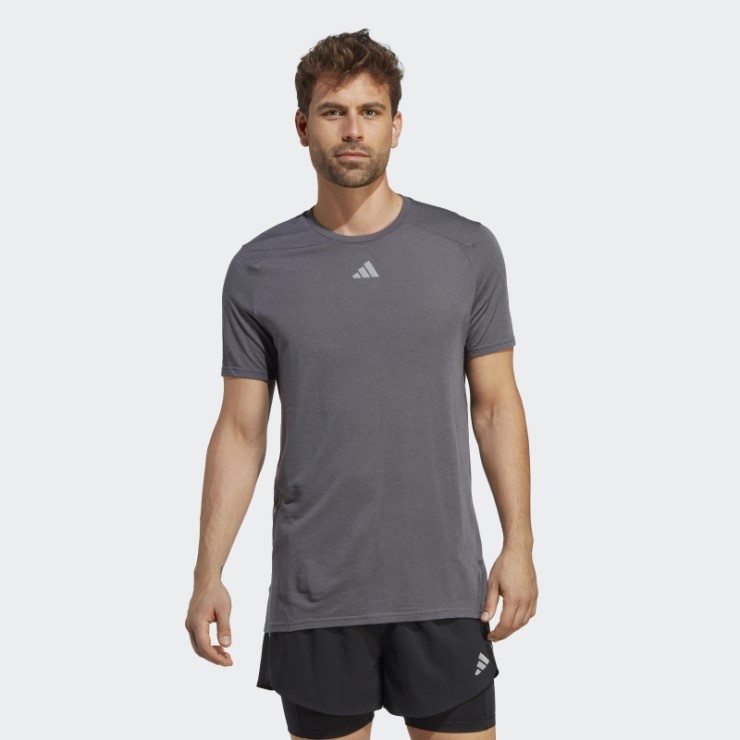 Camiseta Adidas Running Win Trust Gris