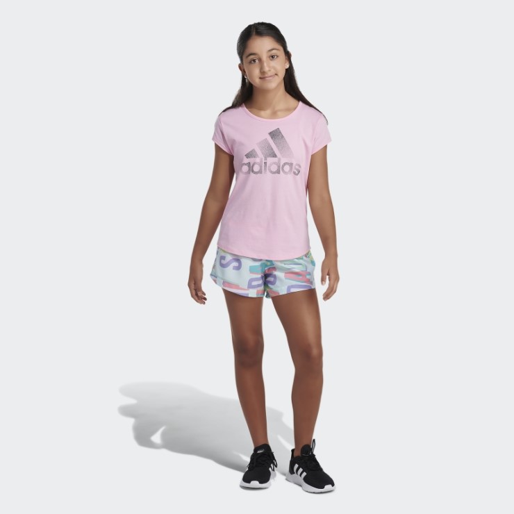 Shorts Tejidos Con Estampado Integral Adidas Ice Mint