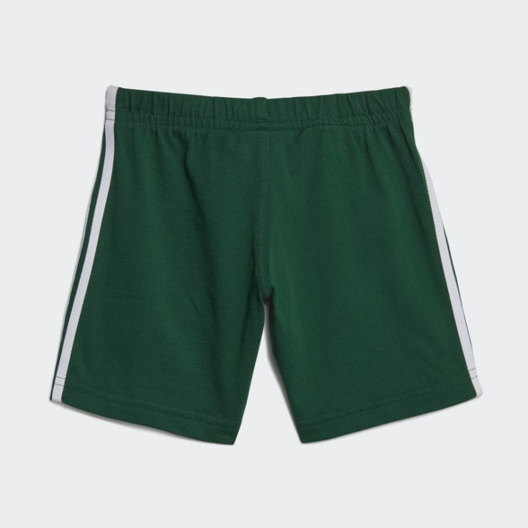 Conjunto Camiseta Trefoil Shorts Verde Oscuro Adidas
