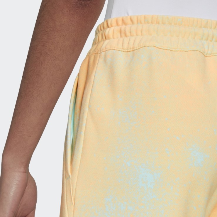 Joggers Azules Con Bajo Bajo Y Estampado Integral Adidas