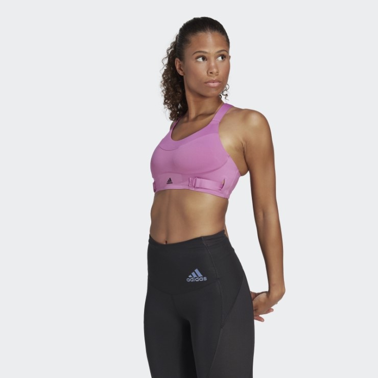 Sujetador Fastimpact Luxe Run Lila Adidas