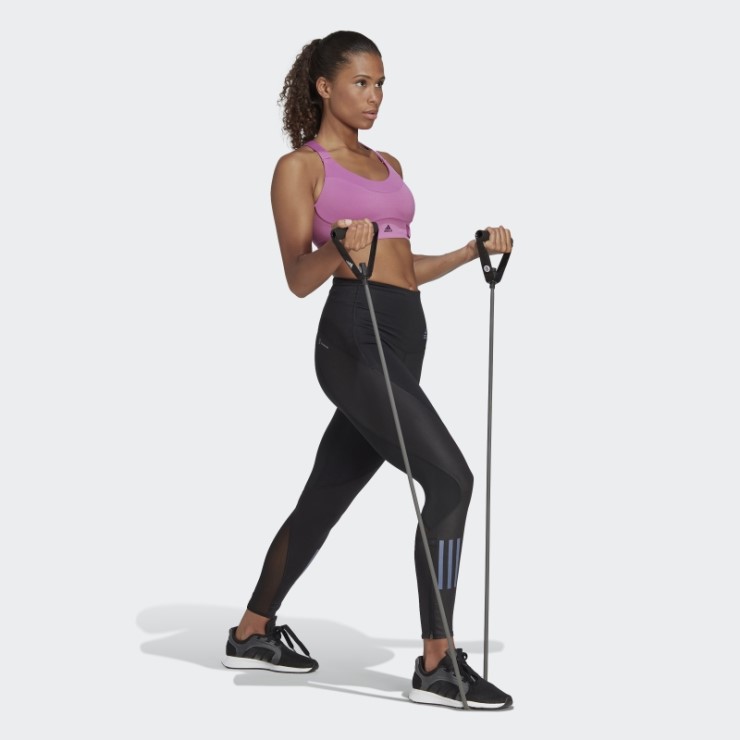 Sujetador Fastimpact Luxe Run Lila Adidas