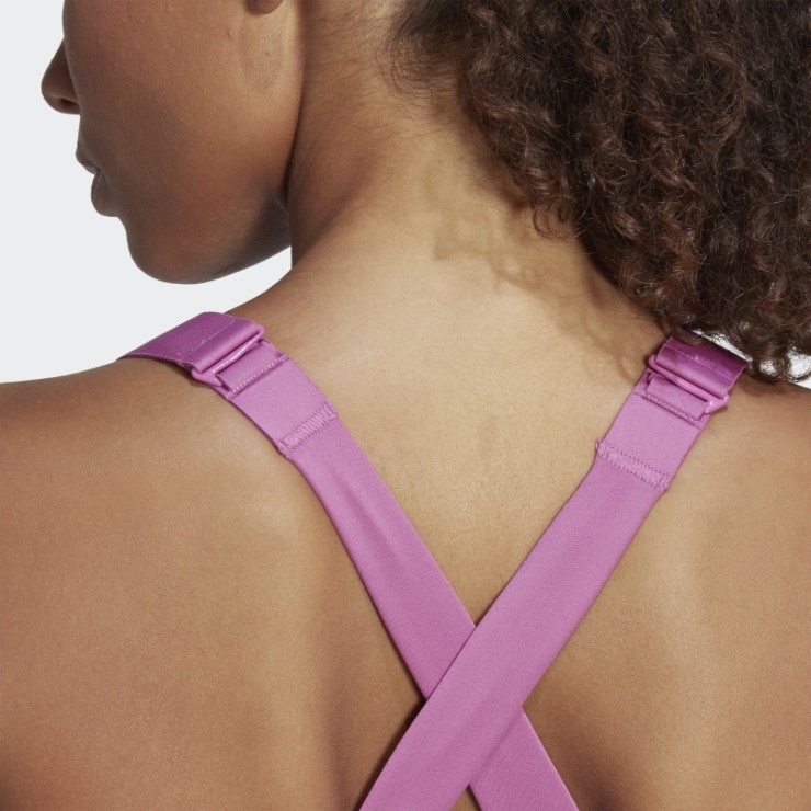 Sujetador Fastimpact Luxe Run Lila Adidas