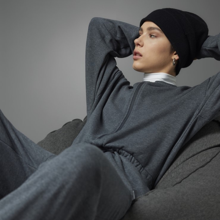 Mono Largo Día De San Valentín Gris Oscuro Jaspeado De Adidas