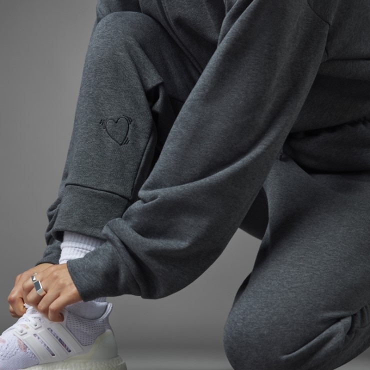 Mono Largo Día De San Valentín Gris Oscuro Jaspeado De Adidas