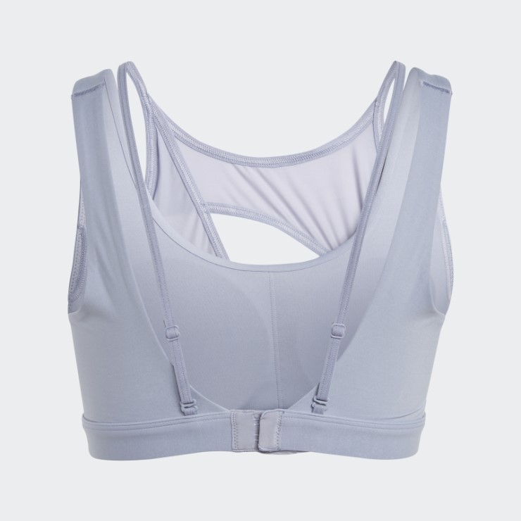 Sujetador Powerimpact Luxe De Sujeción Media Plata Violeta Adidas