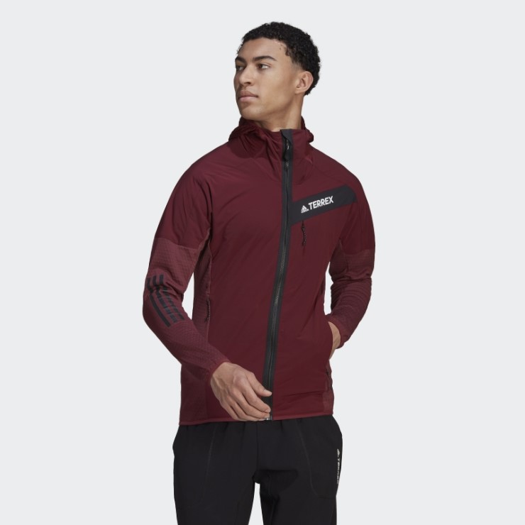 Adidas Techrock Flooce Wind Chaqueta Con Capucha Rojo