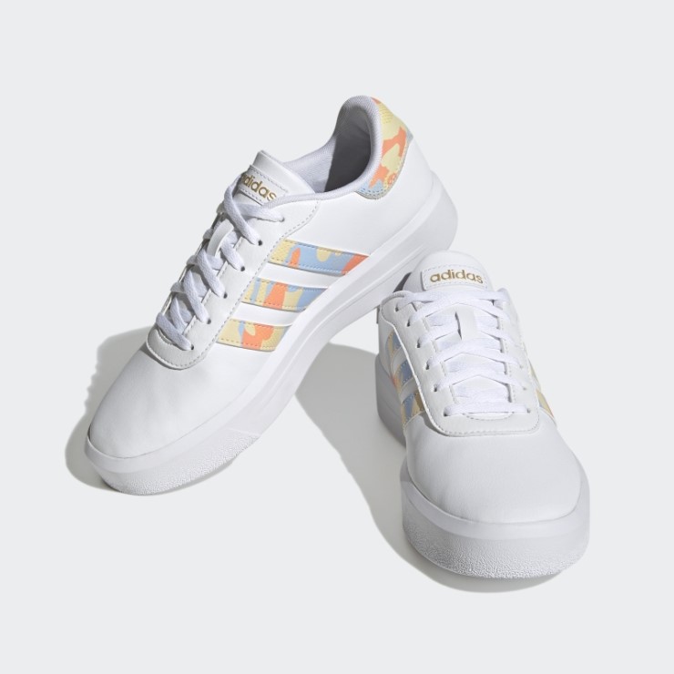 Adidas Court Plataforma Zapatos Blanco