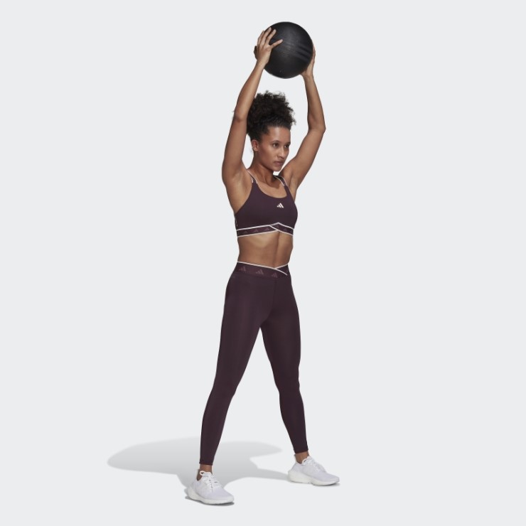 Sujetador Adidas Powerimpact Training Techfit De Soporte Medio Tinte Crudo