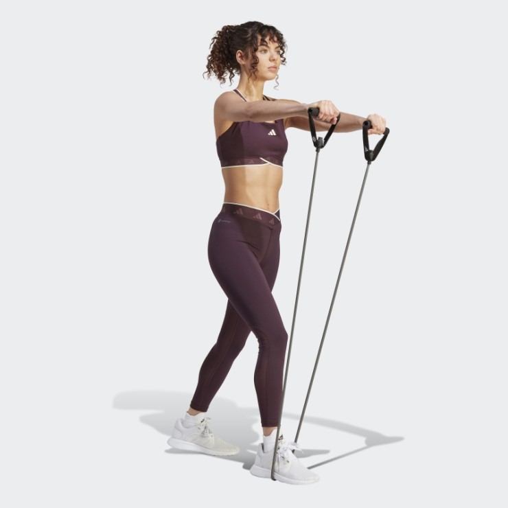 Sujetador Deportivo Powerimpact De Sujeción Media Techfit Adidas Burdeos