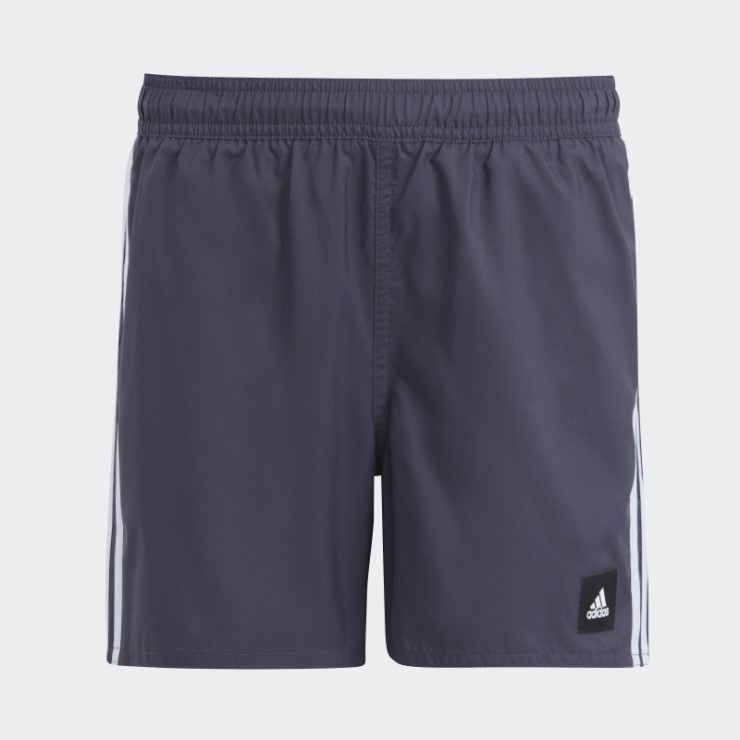 Shorts De Baño Adidas 3 Rayas Azul Marino