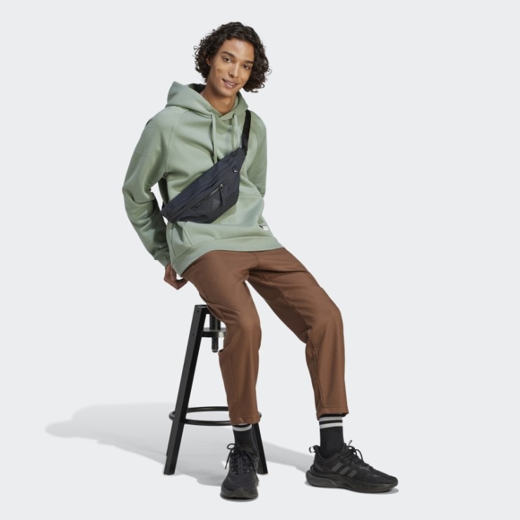 Sudadera Lounge Polar Adidas Verde Plata