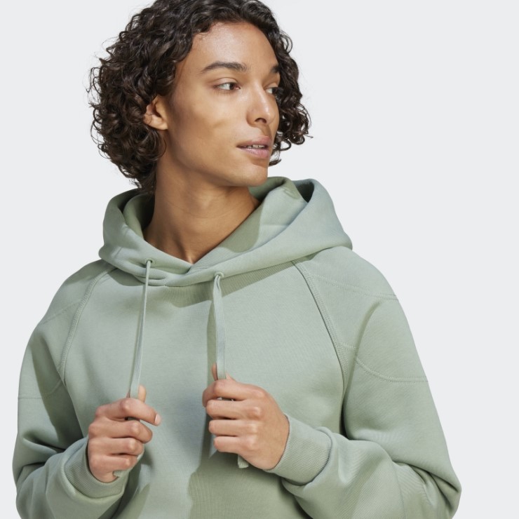 Sudadera Lounge Polar Adidas Verde Plata