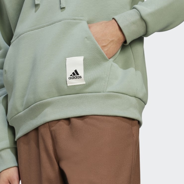 Sudadera Lounge Polar Adidas Verde Plata