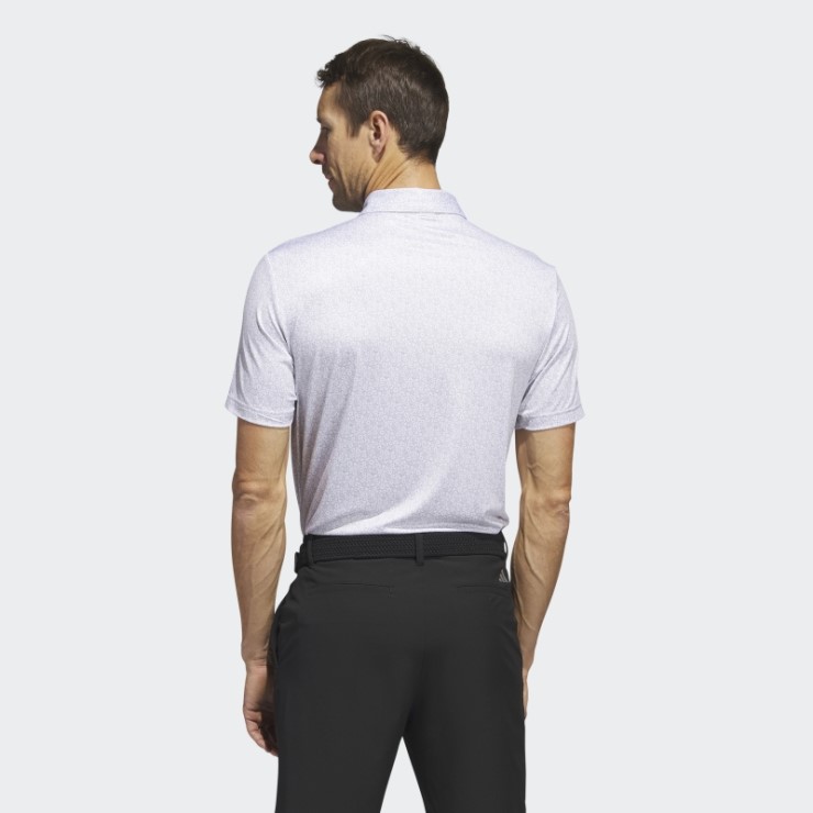 Polo De Golf Blanco Adidas Ultimate365 Allover Print