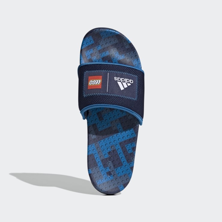 Adidas Adilette Comfort X Lego Slides Azul Oscuro Caliente