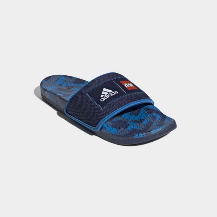 Adidas Adilette Comfort X Lego Slides Azul Oscuro Caliente