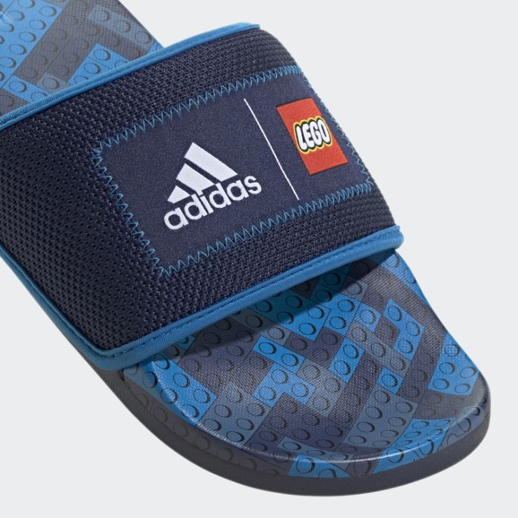 Adidas Adilette Comfort X Lego Slides Azul Oscuro Caliente