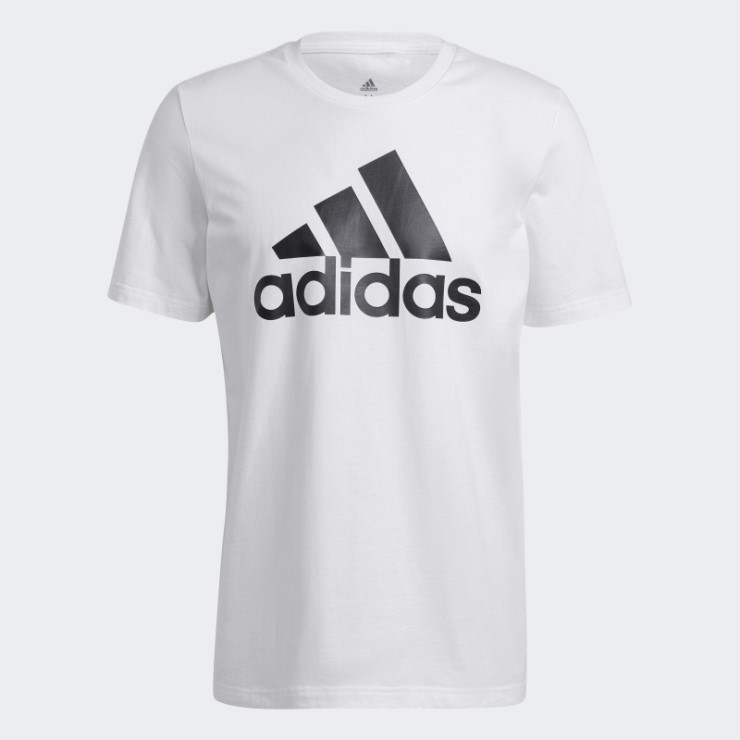 Camiseta Adidas Blanca Con Logo Grande