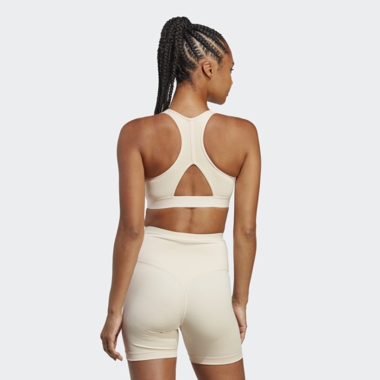 Sujetador Deportivo De Lino De Sujeción Media Adidas Fashion