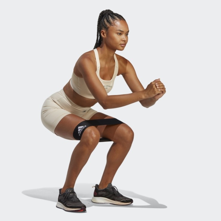 Sujetador Deportivo De Lino De Sujeción Media Adidas Fashion