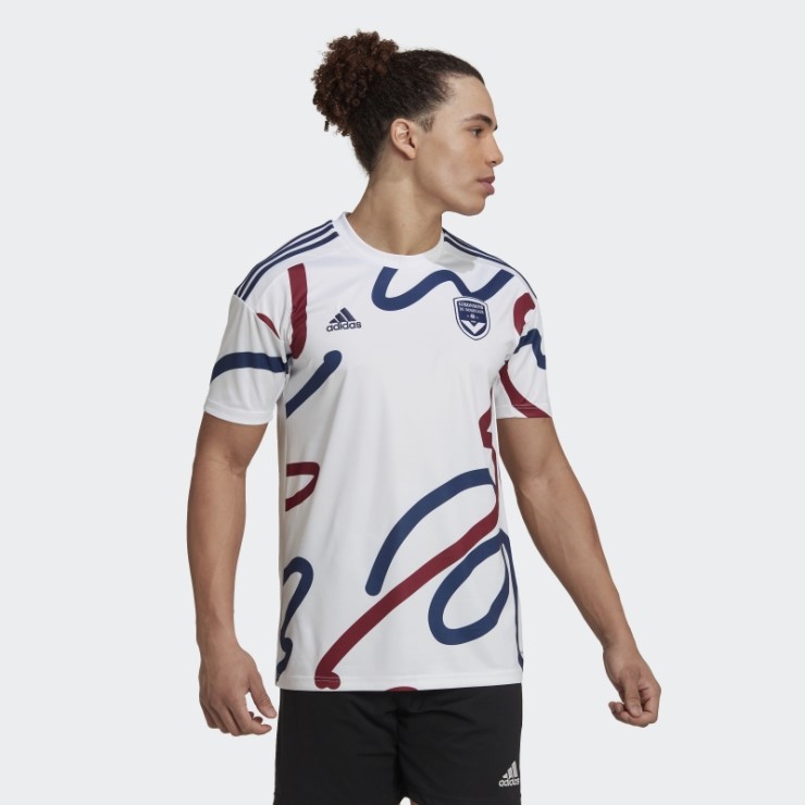 Camiseta Adidas Girondins De Burdeos 22/23 Segunda Equipación Blanca