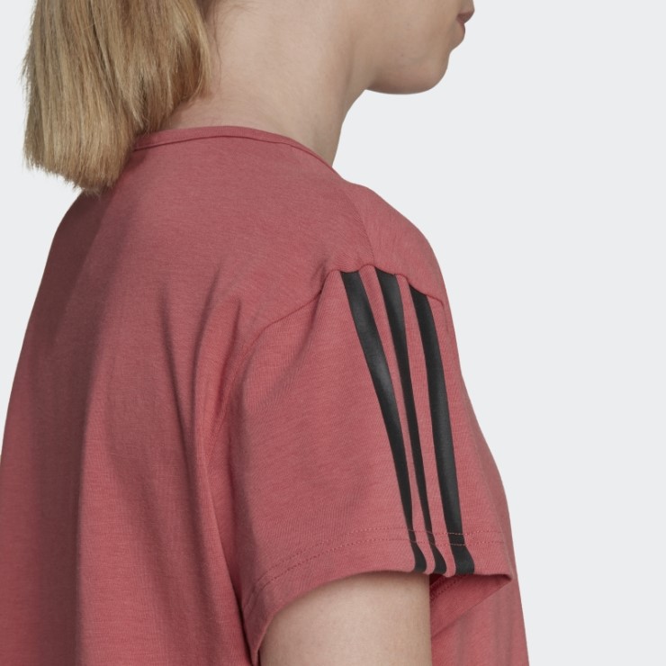 Rojo Adidas Aeroready Hecho Para Entrenar Crop Sport Tee Fashion